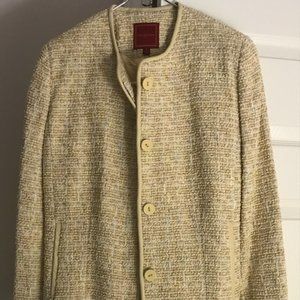 Cole Haan tweed suit, small, light blond